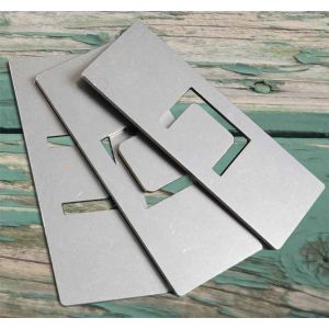 Zubehör protec Safeline Edelstahlplatten, 25 Stück